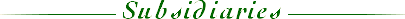 Subsidaries